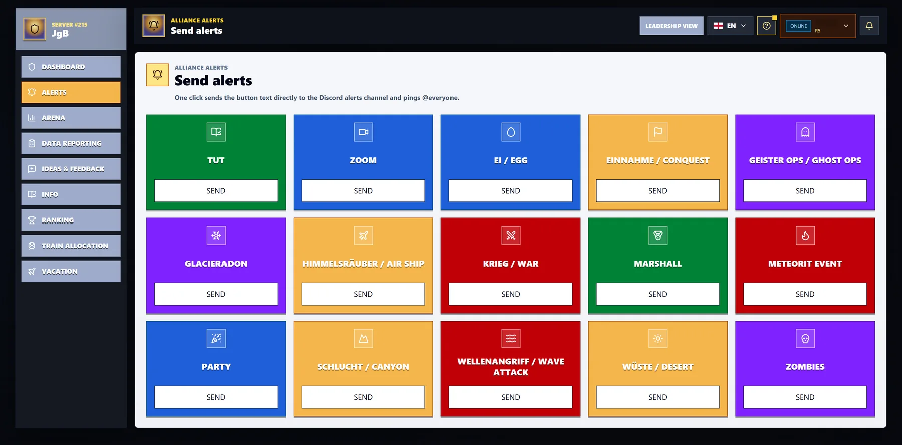Discord alerts preview